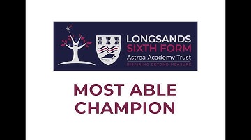 Longsands Sixth Form: Most Able Champion