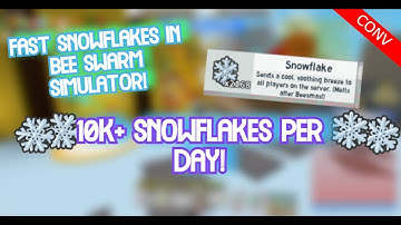 ❄️THE BEST SNOWFLAKE FARMING STRATEGY IN BEE SWARM SIMULATOR!❄️ 10K+ SNOWFLAKES PER DAY!