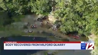 Body recovered from Milford quarry