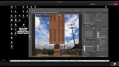 How to add a 3D  object or OBJ file- Photoshop