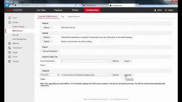 How to upgrade IPC or NVR in web interface - Arabic Subtitle
