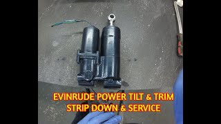 1980  1990's Evinrude Power Tilt & Trim Full Strip Down and Service