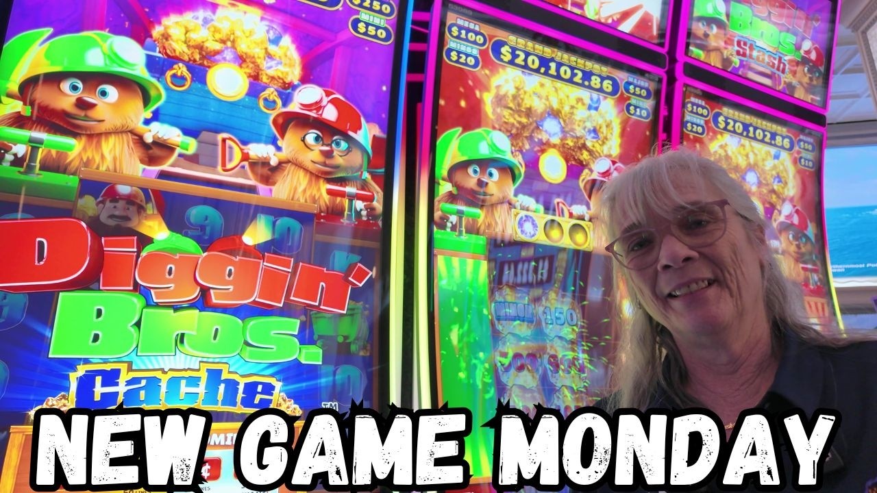 First Spin on Digging Bros Cache Slot