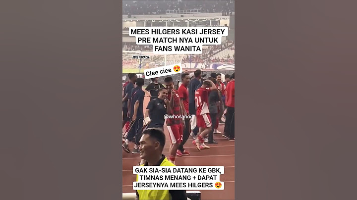 KETIKA FANS TIMNAS PAKAI HOKINYA UNTUK DAPATKAN JERSEY MEES HILGERS DAN BERHASIL 😍 #meeshilgers