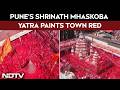 Veer Yatra Of Lord Shiv Avatar Shrinath Mhaskoba Concludes In Pune, Thousands Immersed In Red Gulal