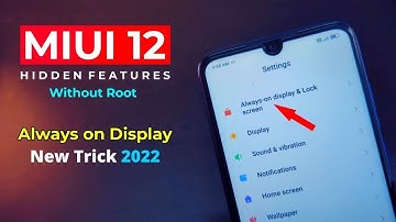 Enable Always on Display in MIUI 12 Without Root 2022 New Trick | MIUI 12 Features TechnoMind Ujjwal