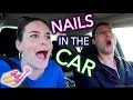 Painting my Nails in the Car