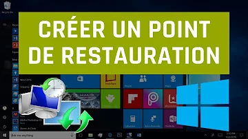 Comment creer un point restauration ?