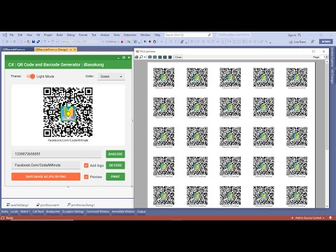 QR Code & Barcode Printing Program | โปรแกรมพิมพ์คิวอาร์โค้ดและบาร์โค้ด