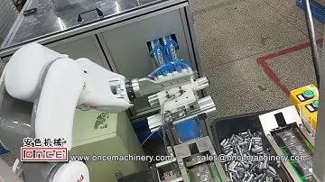 ONCE Machinery OS-175 Automatic One Color Screen Printing Machine Feeder For MAC Lipsticks