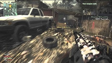 Modern Warfare 3 Quad Feed and Cross map throwing knife