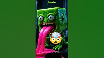 Don’t Blink… This Monster’s Tongue Might Grab You 😱 #3danimation #viral #trending #shorts