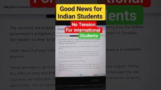 Canada India Tension #breakingnews #canadanews #internationalstudents #shortsvideo