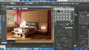 Tutorial on Modeling texturing and lighting an interior in 3dsmax using Vray ( Part 4)