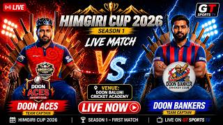 🔴 Doon Aces vs Doon Bankers LIVE 🏏 Full Match | Himgiri Cup 2026 | GT Sports TV