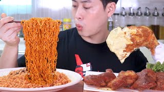 [HOT] 핵불닭볶음면x3봉ㅣ직접만든 자메이카 통다리 구이 COOKING SHOW MUKBANG REAL SOUND 먹방