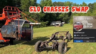 1949  1954 Chevy 3100 S10 chassis swap. Part 1