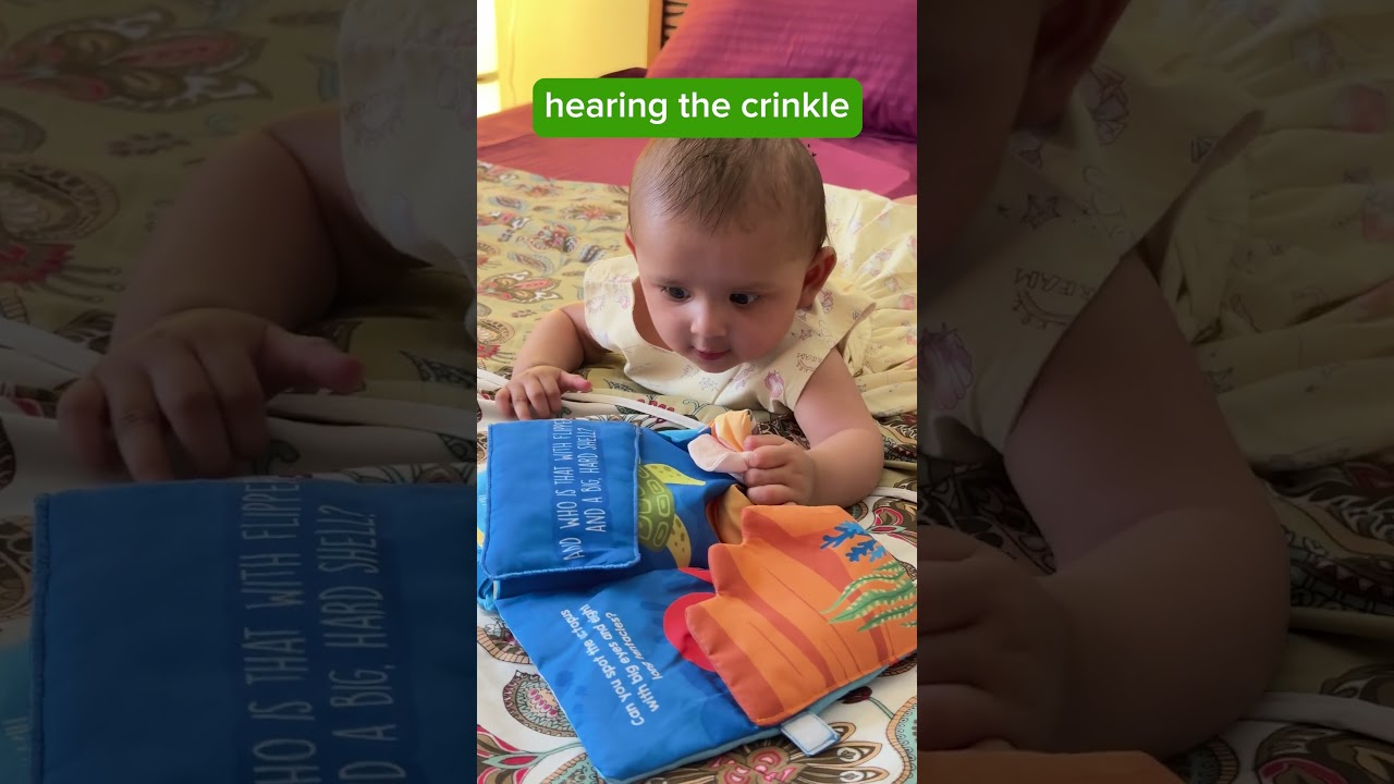 Sensory cloth book for babies