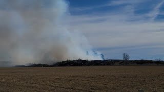 Fire damages a wood pellet manufacturing plant near Seymour, Mo.