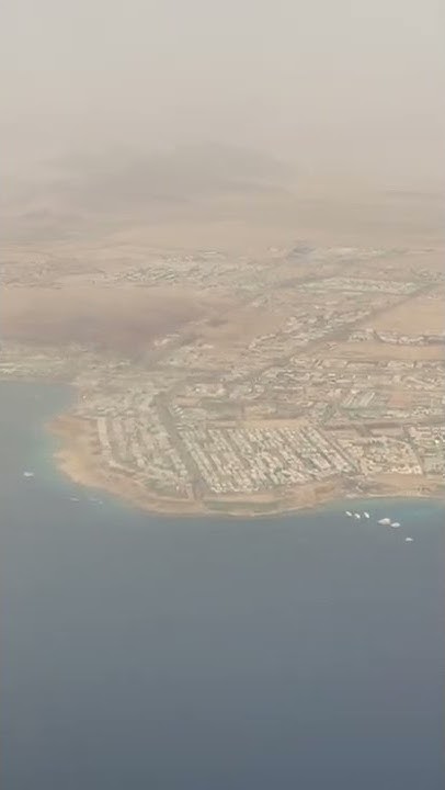 Пыльная буря в Египте. Серый Шарм эль Шейх. Boeing 737 Max 8. Egypt ...