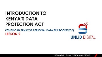 Circumstances When Personal Sensitive Data can be Processed Under Kenya