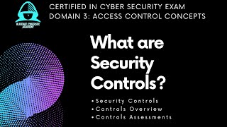 Access Control Concepts - Security Controls Overview | 1.3.1 Domain 3 CC Exam Preparation