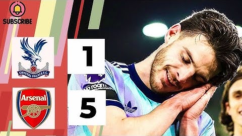 Crystal Palace 1-5 Arsenal | Jesus scored brace | Rice, Martinelli, & Havertz also scored