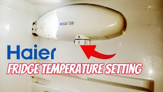 Haier Fridge Cooling Setting Fridge Temperature Setting