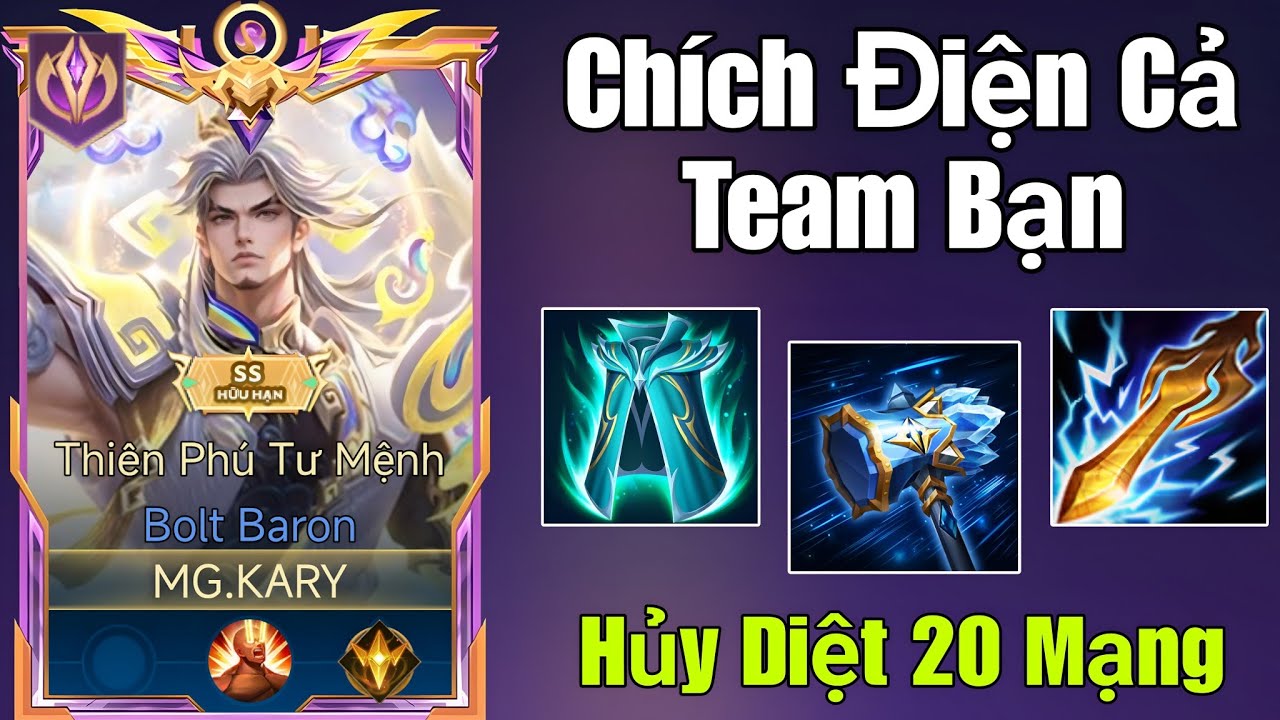 Hủy Diệt Cả Bản Đồ Với 20 Mạng Bằng Giáo Án Bolt Baron 