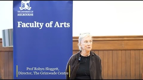 “Culture Legacy and the Right to Know” with Prof Robyn Sloggett