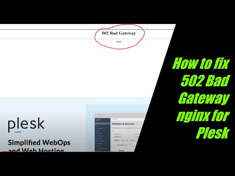 How to fix 502 Bad Gateway nginx for Plesk Website or cPanel