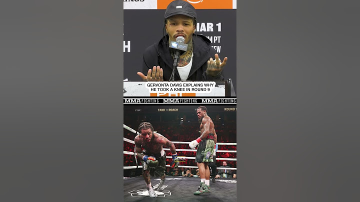 Gervonta Davis Explains Why He Took Knee Against Lamont Roach Jr. | MMA Fighting