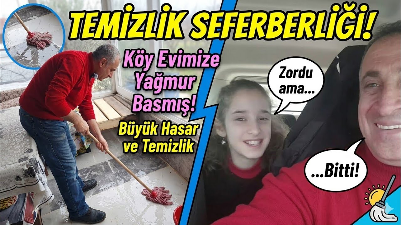 Köydeki Evimize 2 Hafta Sonra Geldik | Yağmurdan Balkona Su Basmış | Temizlik ve Yerleşme