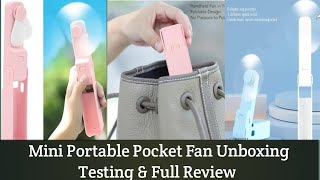 Mini Portable Pocket Fan Unboxing Testing & Full Review #mrindianunboxer #portable #unboxing #summer