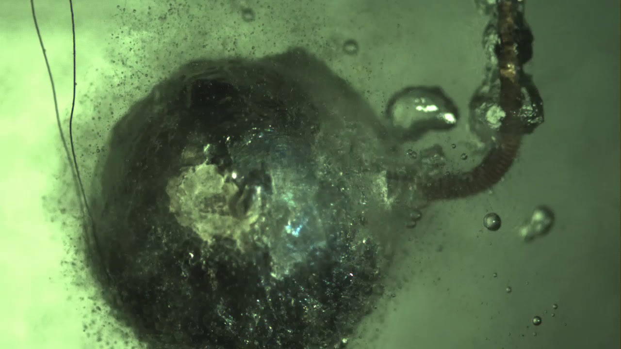 Кипение на шаре Вода 50°C, шар 780°C - YouTube