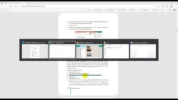 OLE (Object Linking Embedding) Excel dan Word