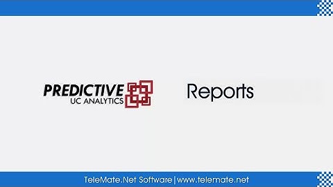 Predictive UC Analytics - Reports ( Advanced )