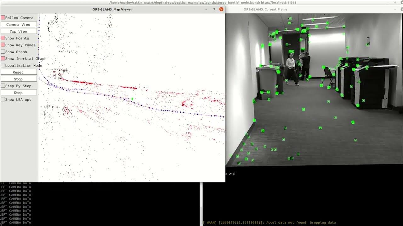 ORB SLAM 3 OAK D + its IMU YouTube