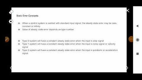 Static Error Constants | EE303 LCS | Third Module | KTU