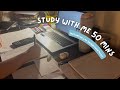 study/review with me for 50 mins | no background music, no breaks, motivation