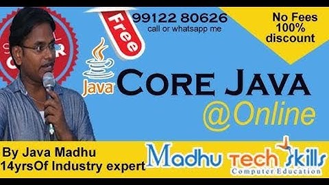 2. Core Java Types of Languages in English My Madhu.K