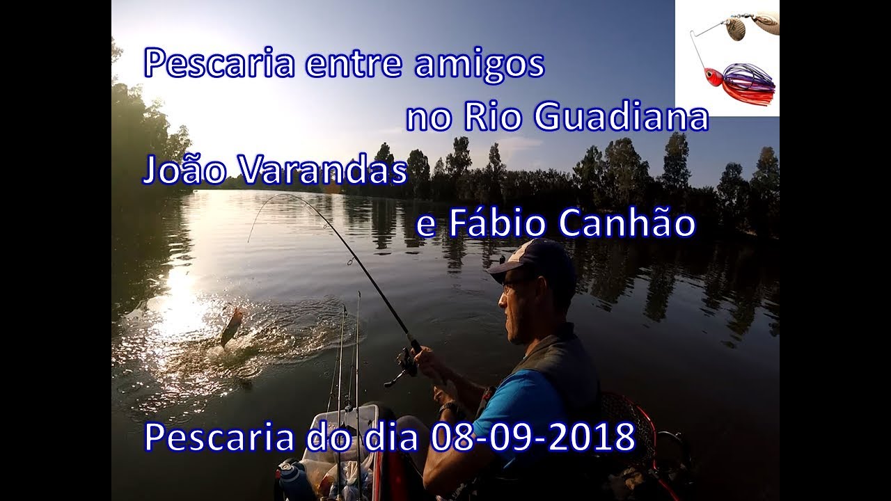 Pesca ao Achigã no Rio Guadiana, concurso entre amigos, João Varandas e Fábio Canhão