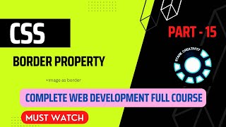 CSS tutorial for beginners | CSS Border Property - P 15 | Complete Web Development Course in Hindi