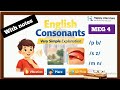 Consonants Aspects of Language MEG 4 Language and Linguistics