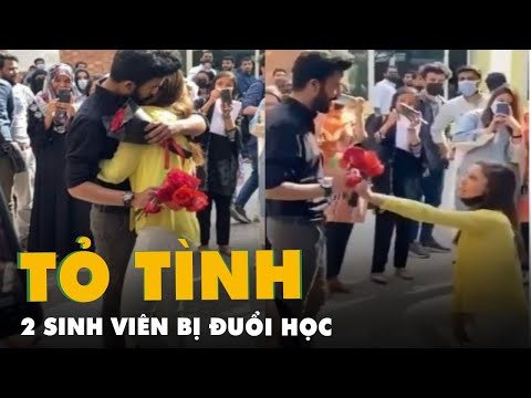 Video 2 sinh viên bị đuổi học vì tỏ tình công khai trong sân... - YouTube