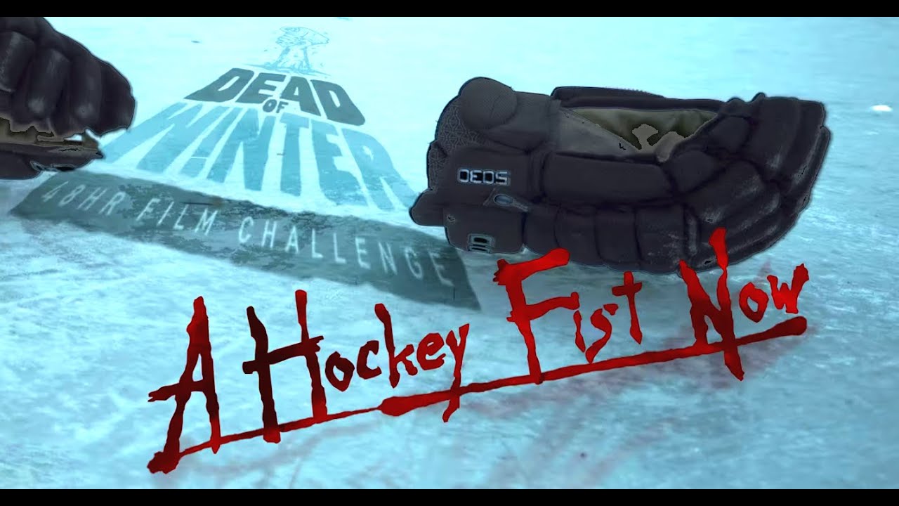Still from A Hockey Fist Now (Redux), Drew Antzis’ solo 48-hour film challenge production