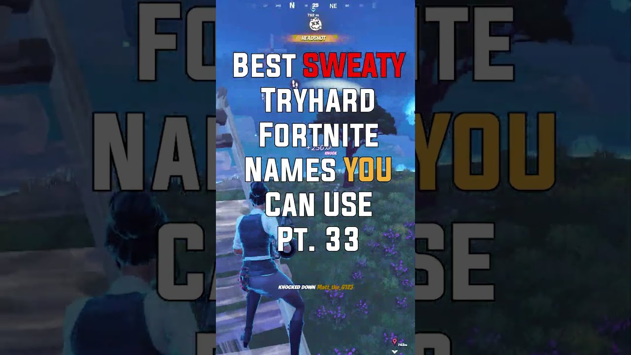 Best Sweaty Tryhard Fortnite Names YOU Can Use 