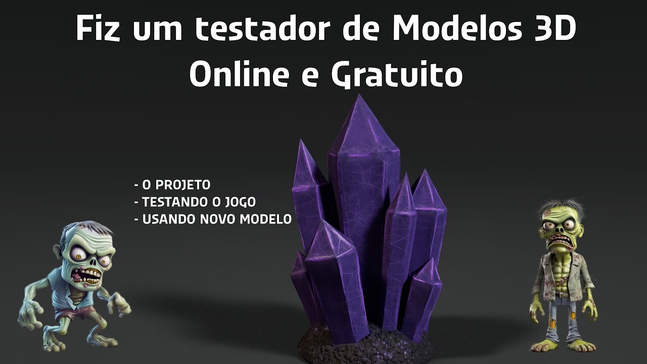 Testador de Modelos 3D Online GRÁTIS! Veja o Projeto, Teste o Jogo e ...