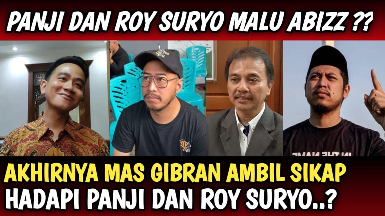 PUPLIK KAGET ?? AKHIRNYA MAS WAPRES AMBIL SIKAP DILUAR N4LAR BALAS PANJI DAN ROY SURYO..??