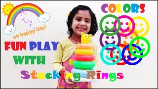 Learn Colors with Stacking Rings || Doli Learns Sizes with Giant Stacking Rings | Play Stacking Ring